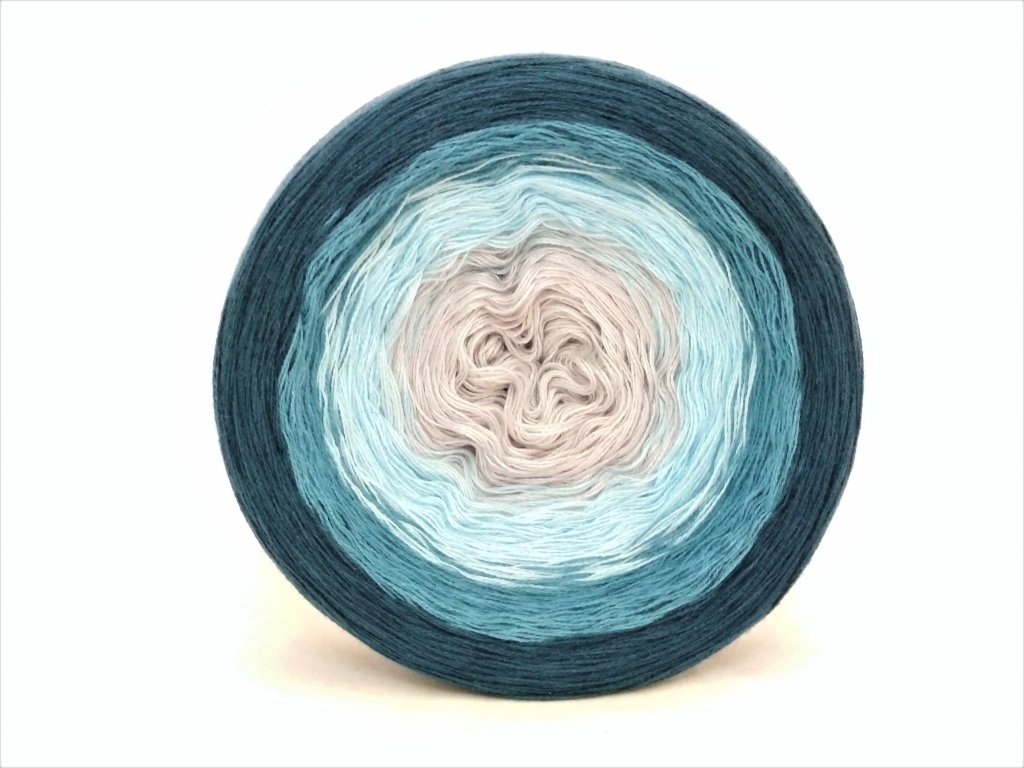 YarnMellow Duhová klubíčka Butterfly Mini 5. Modrá laguna