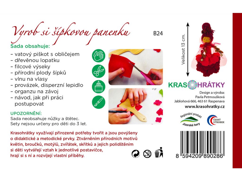 Krasohrátky Kreativní sada Šípková panenka