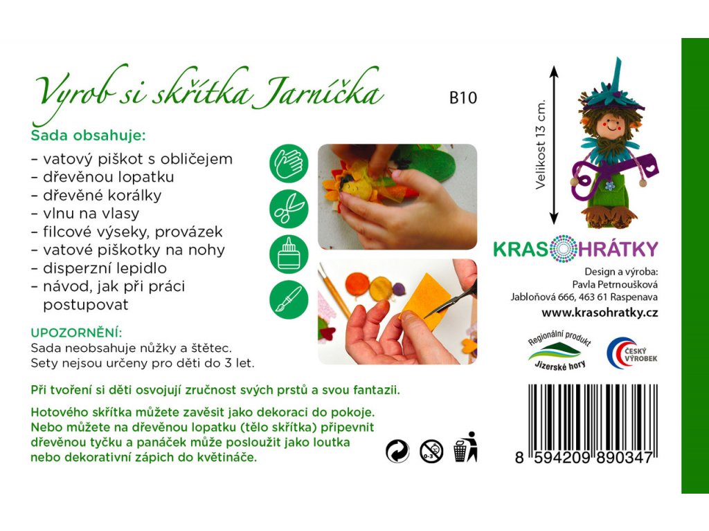 Krasohrátky Kreativní sada Skřítek Jarníček