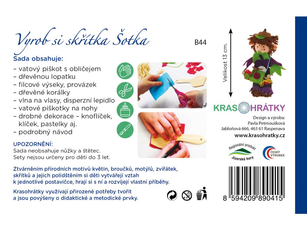 Krasohrátky Kreativní sada Skřítek Šotek
