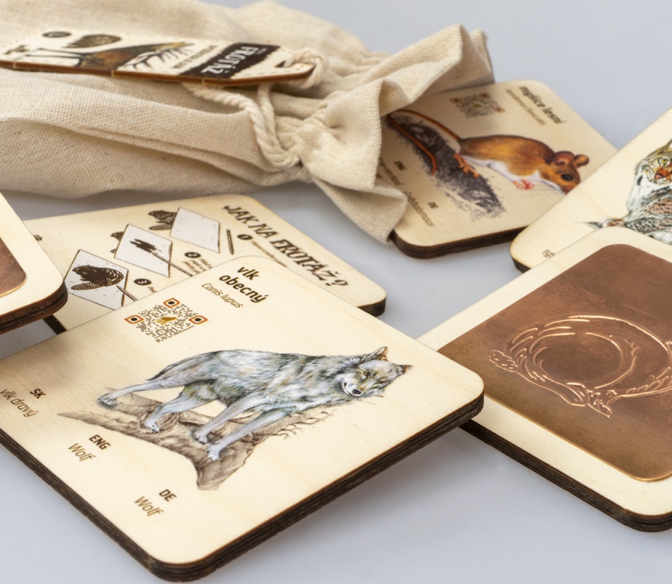 Lesní svět MINI Frotážová sada Zvířátka z lesa I.