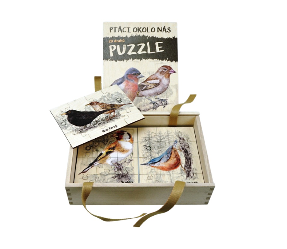 Lesní svět Sada Puzzle Ptáci okolo nás