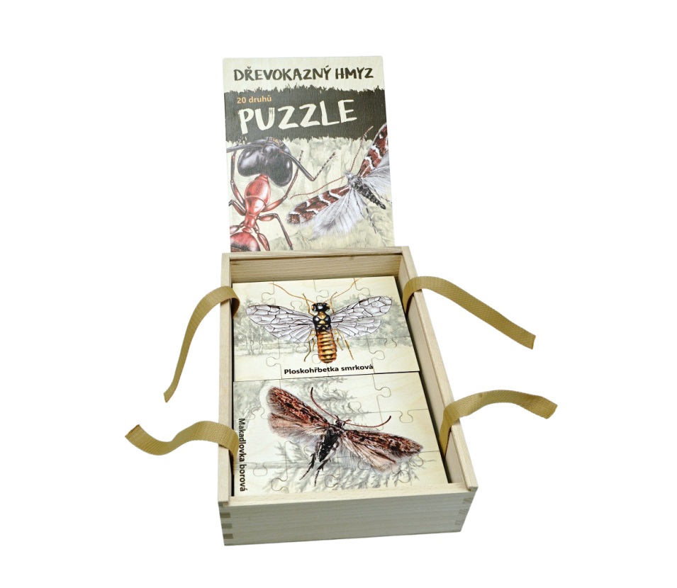 Lesní svět Sada Puzzle Dřevokazný hmyz