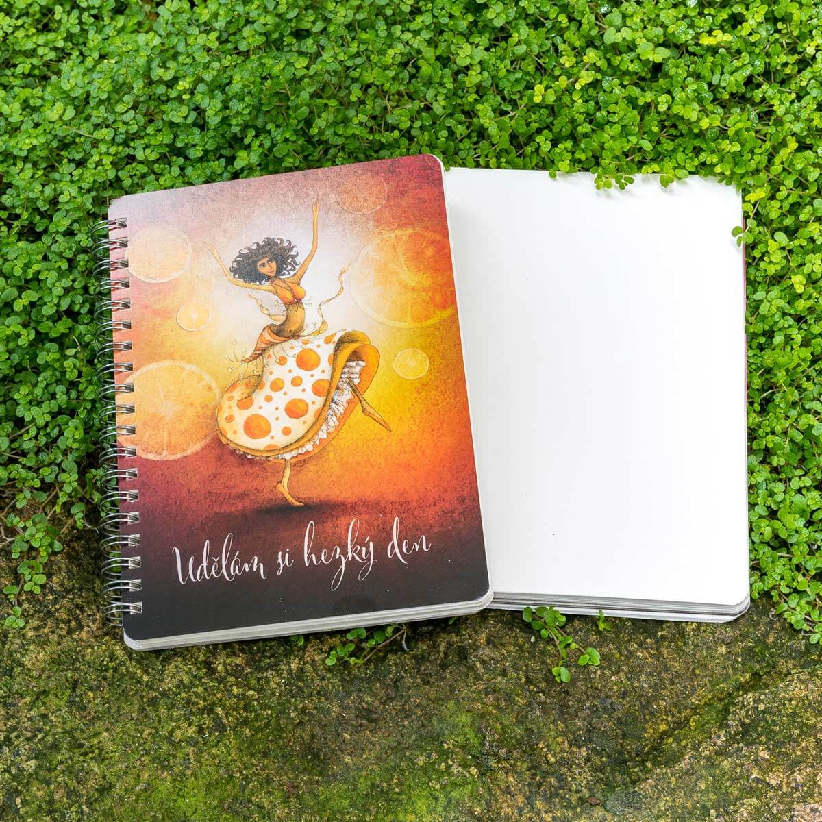 Duhová kočka Lapač nápadů Pomerančová tanečnice Blok B6 čistý