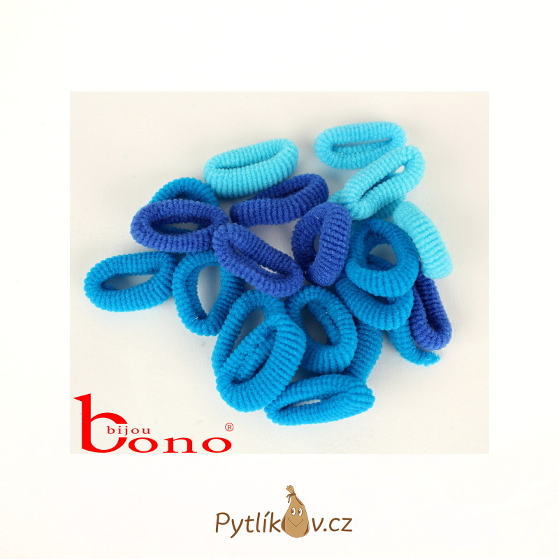 Gumička do vlasů 1 ks - růžová, modrá, hnědá