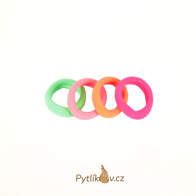 Sada 4 ks látkových gumek Klasik - světlý mix