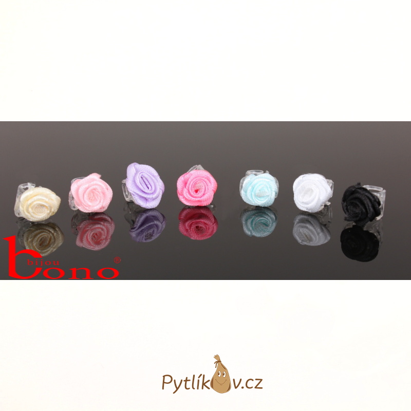 Sada 6 ks skřipečků Růžička - bílá