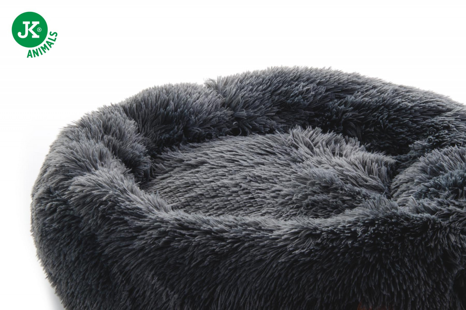 Pelíšek Donut S, 60 cm, šedý, jemný pelíšek pro malé a střední psy