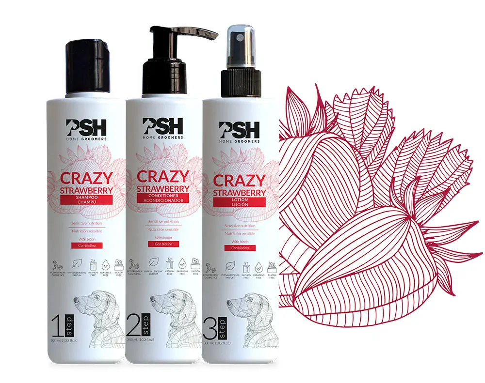 PSH Home Groomers - Šampon Short Strawberry 300ml