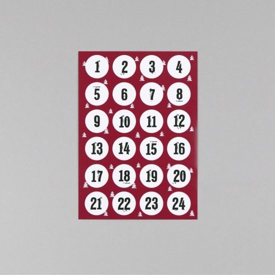 Housedecor Adventní samolepky - Vánoční 24 ks