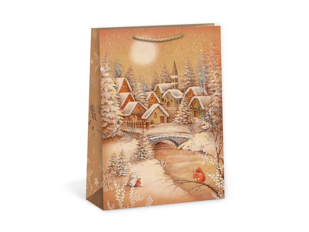 Dárková vánoční taška Argus T5/T5N NATUR 23x31cm - dárky