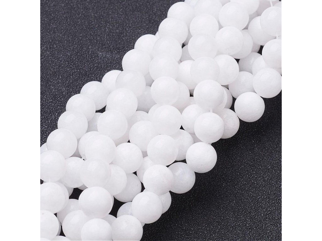 Náramek Jadeit bílý 8mm