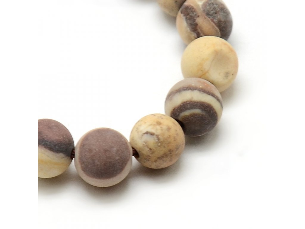 Náramek Jaspis zebra matný 8mm