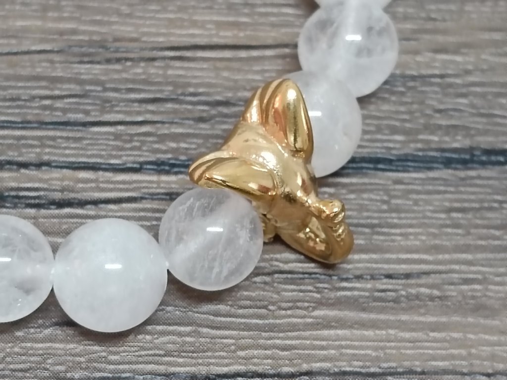 Náramek Křišťál 8mm slon