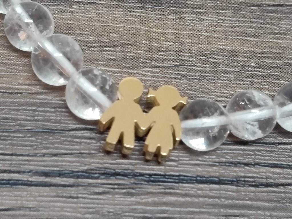Náramek Křišťál EXTRA 8mm pár