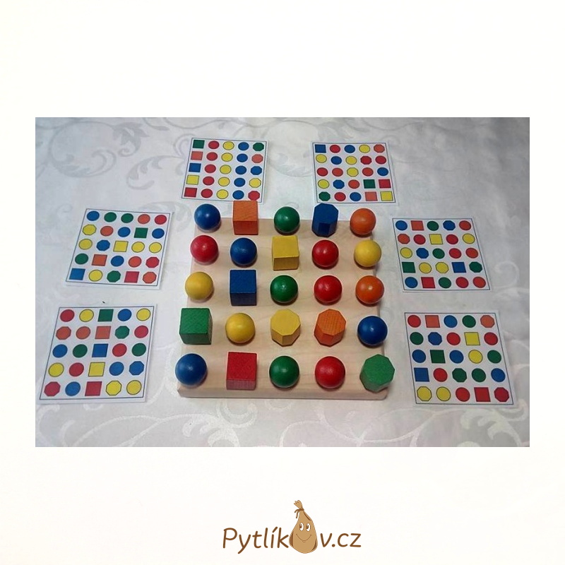 Geoboard dřevěný rozšířená verze