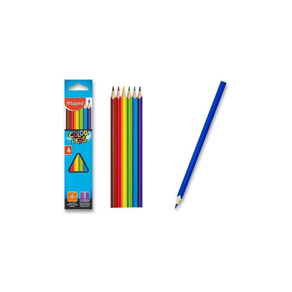 Trojhranné pastelky Maped Color Peps 2002 6 ks
