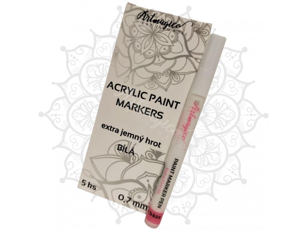 Artmagico akrylový popisovač bílá 0,7 mm