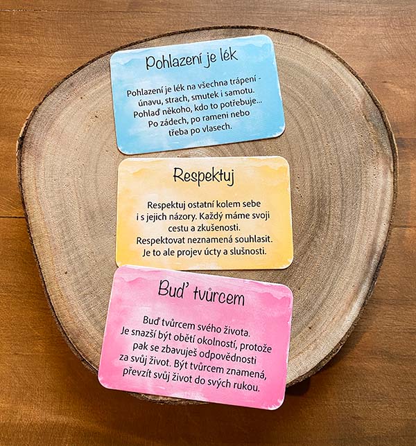 Motivační karty Pohlazení