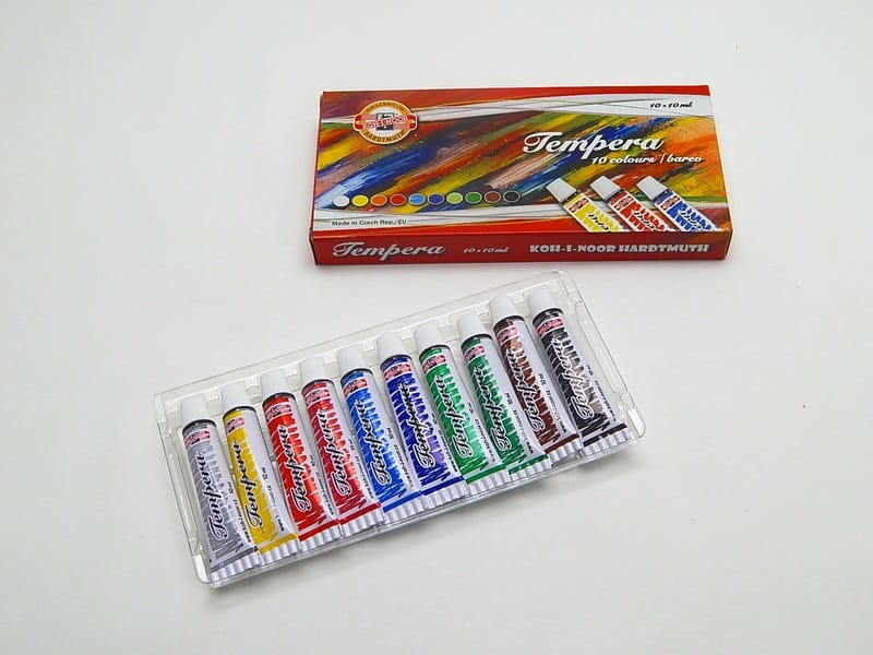 Temperové barvy Koh-i-noor 1625 10 ml x 10 barev