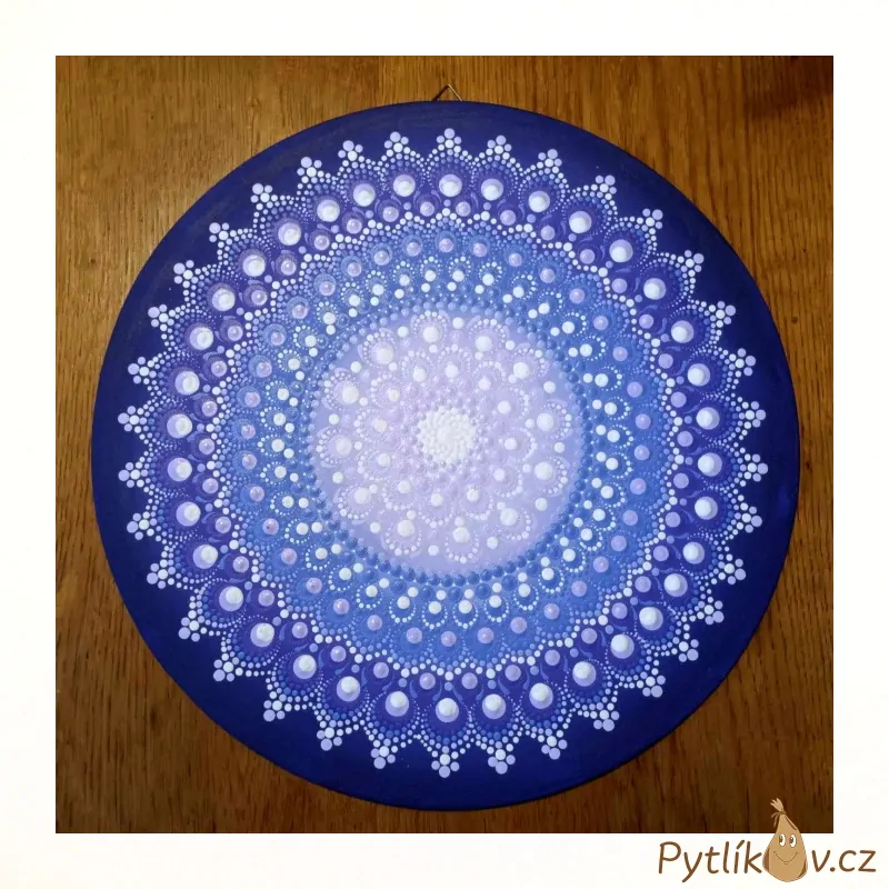 Obrázek tečkovaná mandala 30 cm