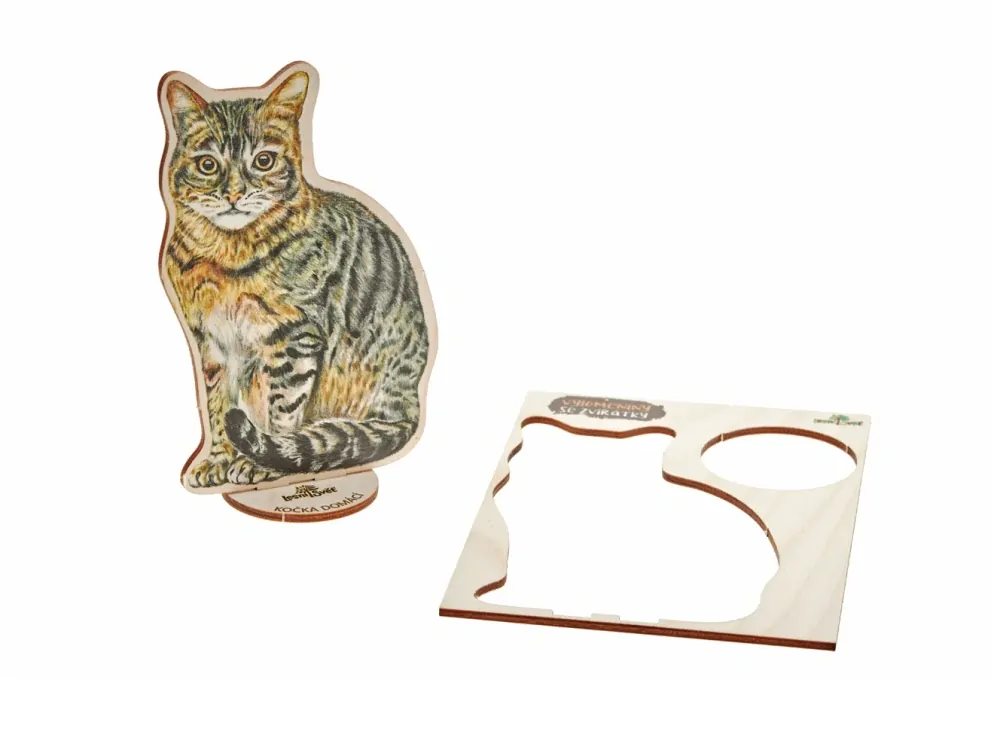 Lesní svět Vylomeniny se zvířátky M Kočka