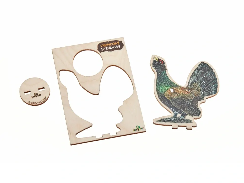 Lesní svět Vylomeniny se zvířátky S Tetřev