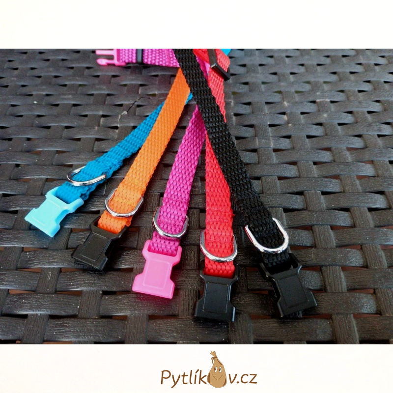 Obojek pro psy S - 21cm-29cm/10mm nylon Smarti fashion Fosforově žlutá