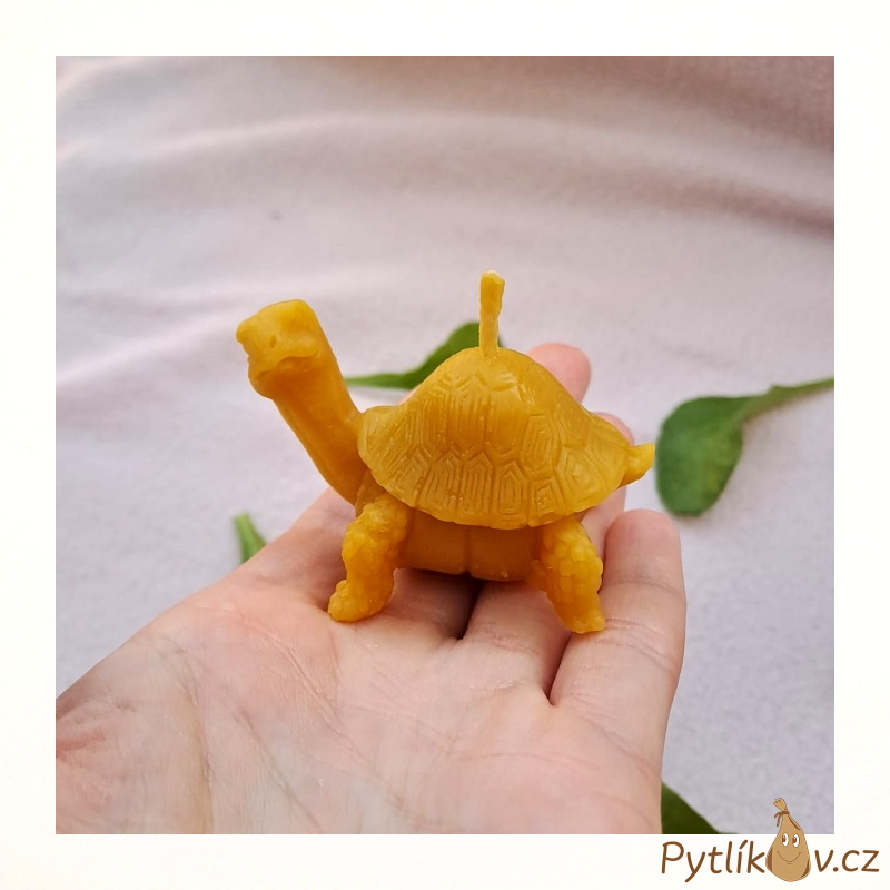 Svíčka Želva 100% včelí vosk