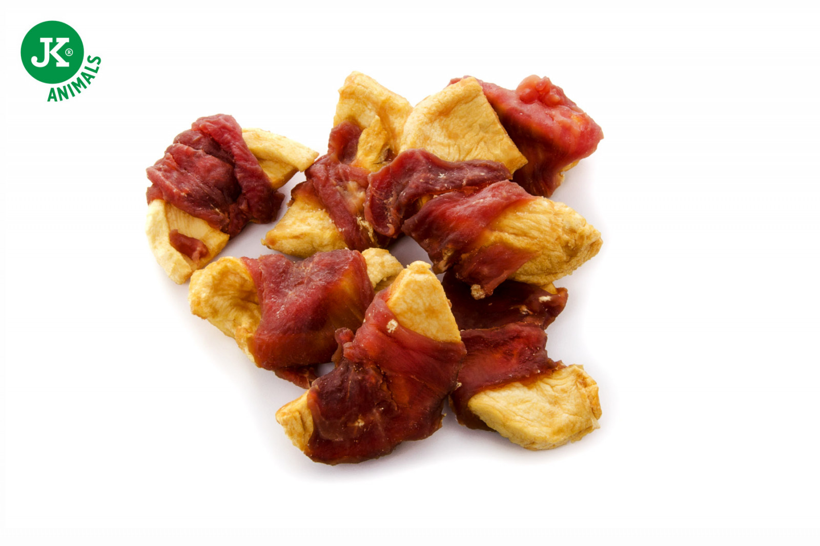 JK Animals Kachní wrap s jablkem, masový pamlsek, 80 g