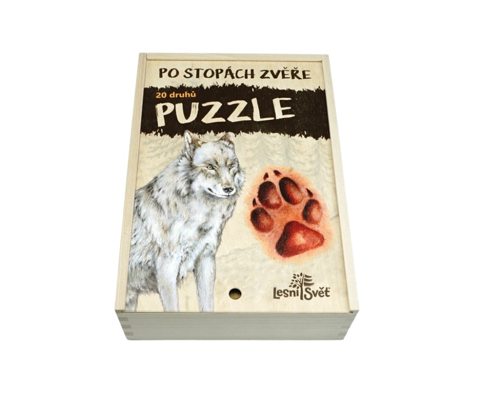 Lesní svět Sada Puzzle Po stopách zvěře