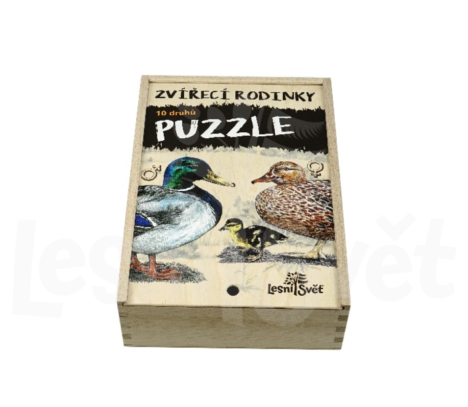Lesní svět Puzzle Zvířecí rodinky
