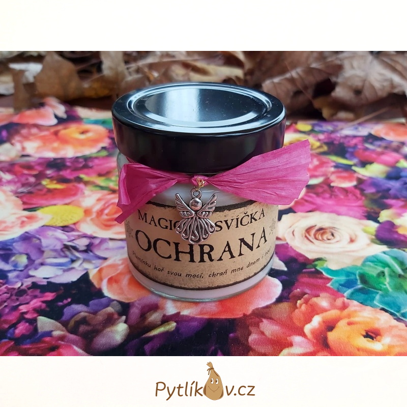Magická svíčka ze sojového vosku Ochrana