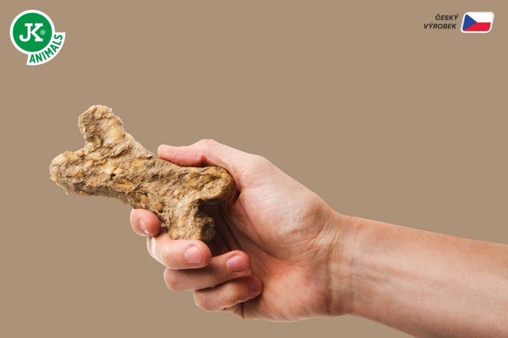 JK ANIMALS Kost natural se šípkem, brusinkou a zeleným čajem, 10 cm