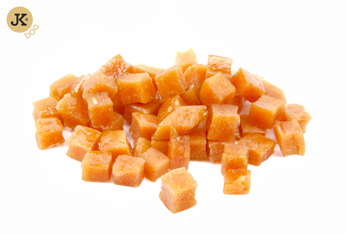 JK ANIMALS Meat Snack Puppy Chicken Cubes sušené kuřecí kostičky pro štěňata 50 g