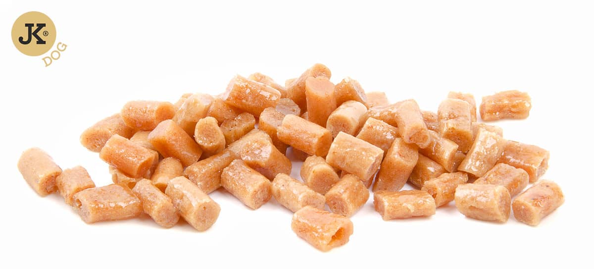 JK ANIMALS Meat Snack Puppy Salmon Bits lososová mini pochoutka pro štěňata 50 g