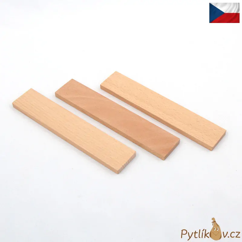 Dřevěná destička střední, provedení přírodní buk 3 ks