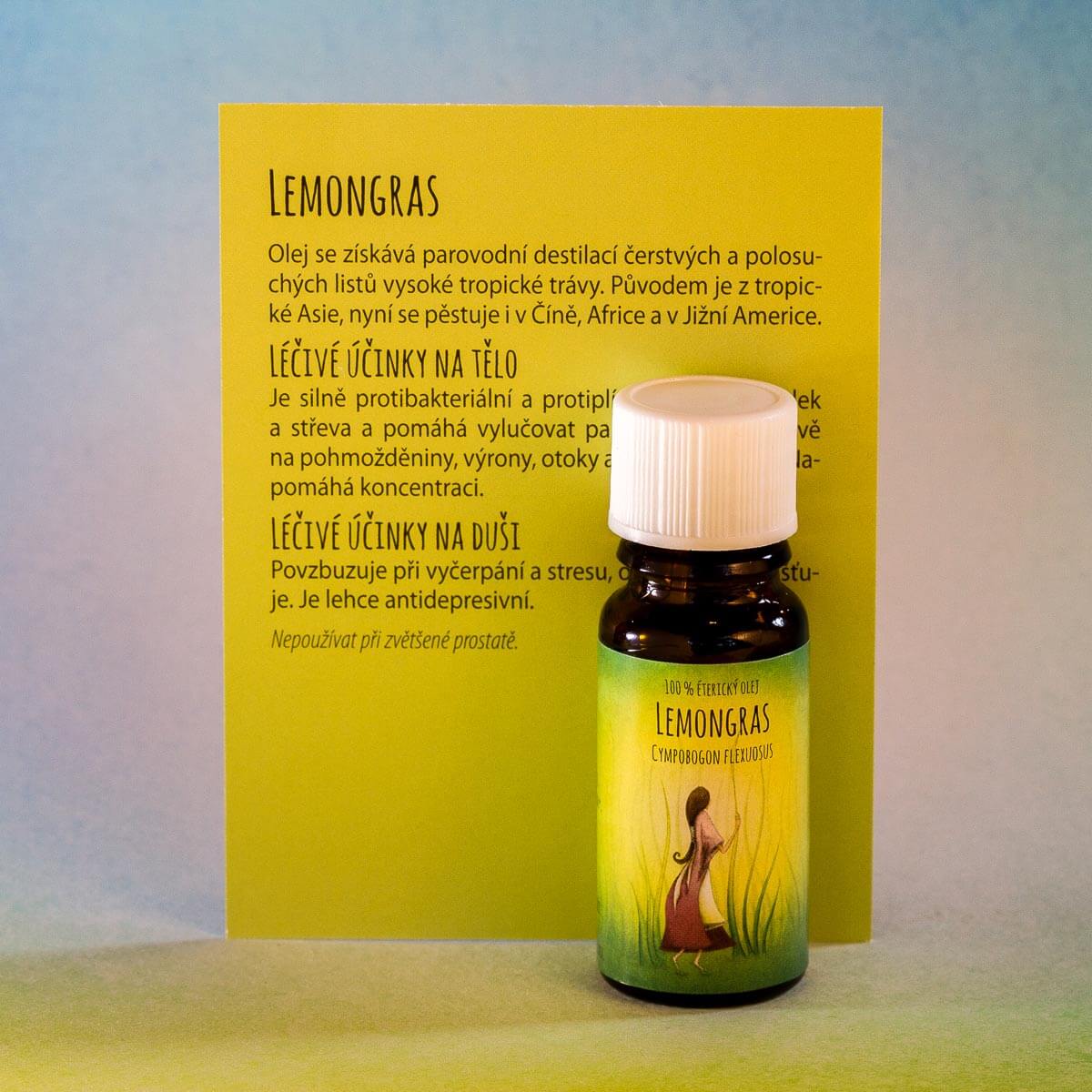 Aromaterapeutický éterický olej Lemon Grass 10ml