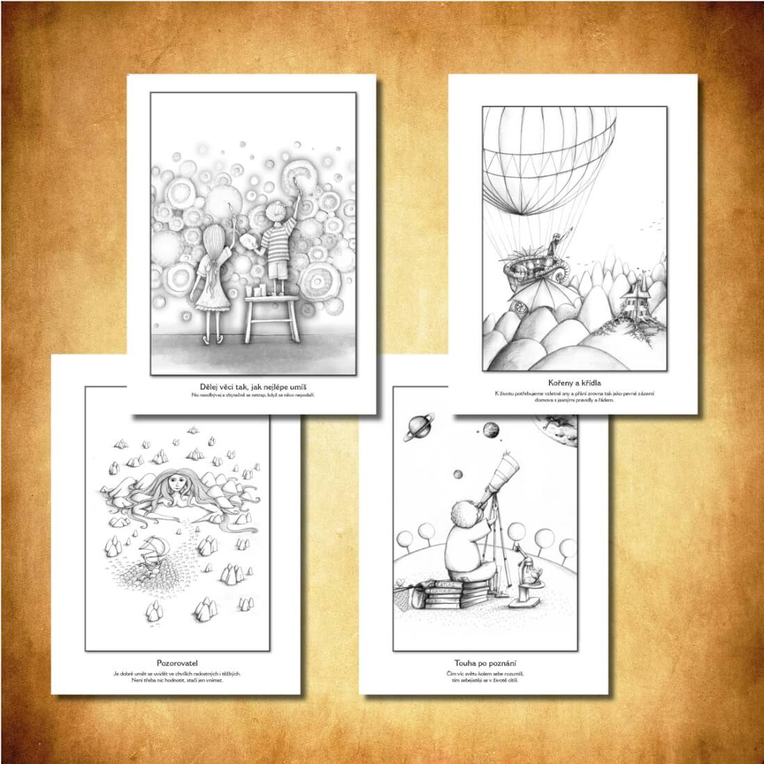 Duhová kočka Vymalovánky Cesta k sobě, lepená vazba