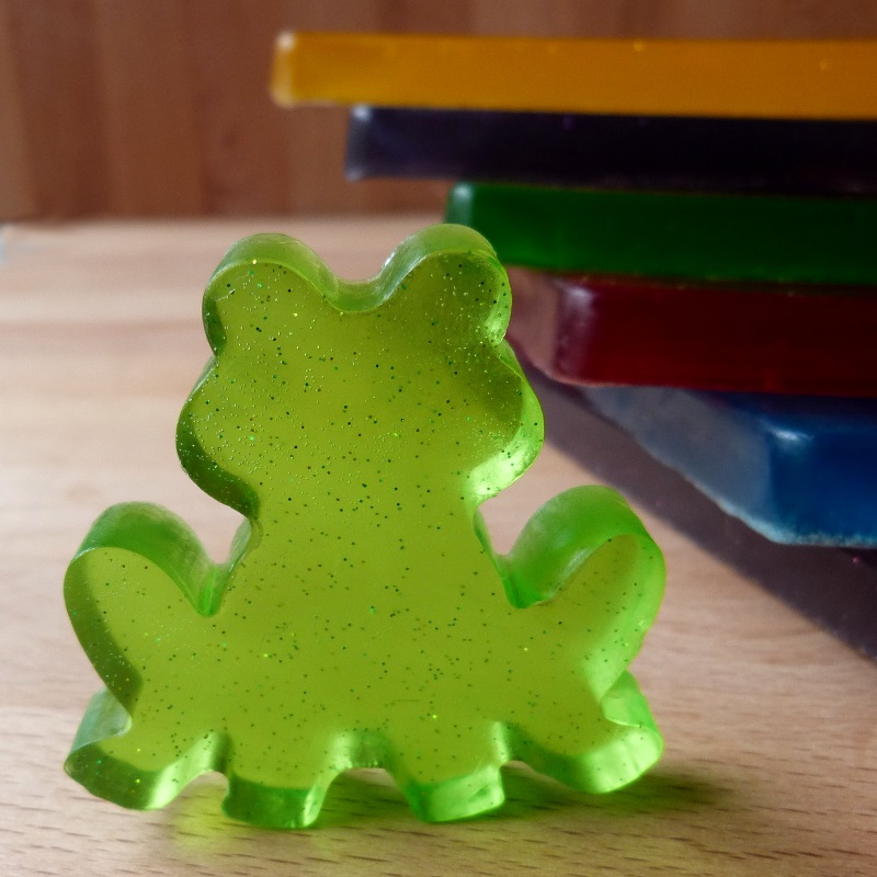 libebit Třpytivý mýdlový plát na vykrajování malý - žlutá