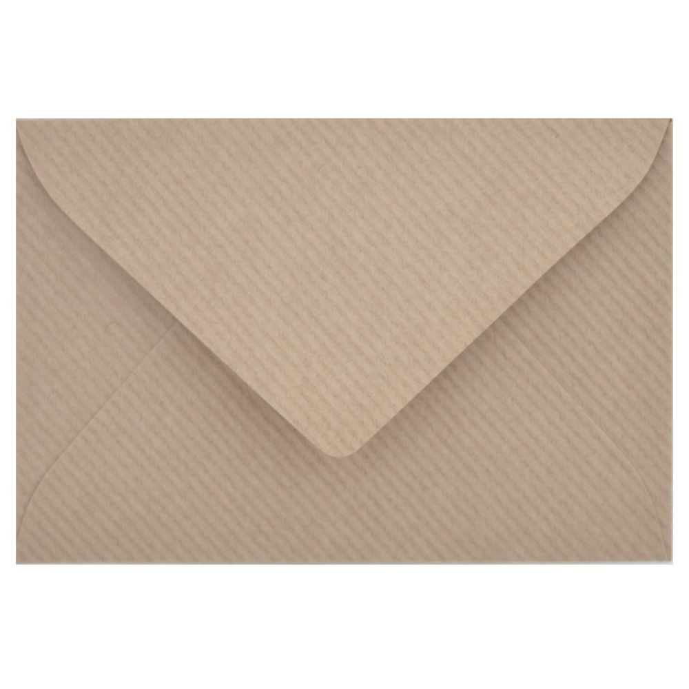 Dopisní obálka přírodní hnědá s proužky Kraft