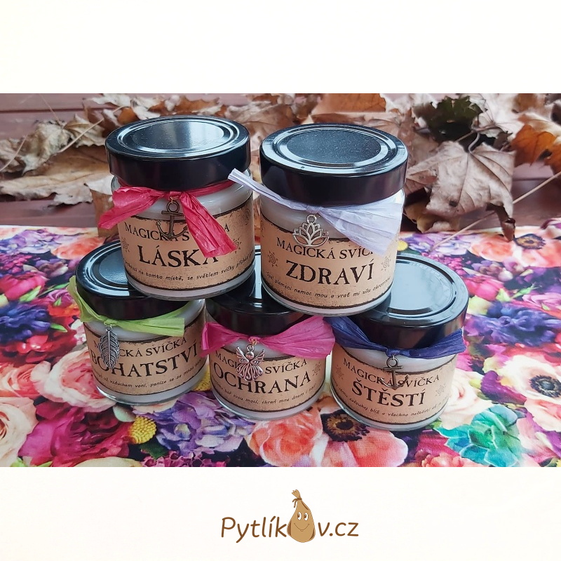 Magická svíčka ze sojového vosku Zdraví