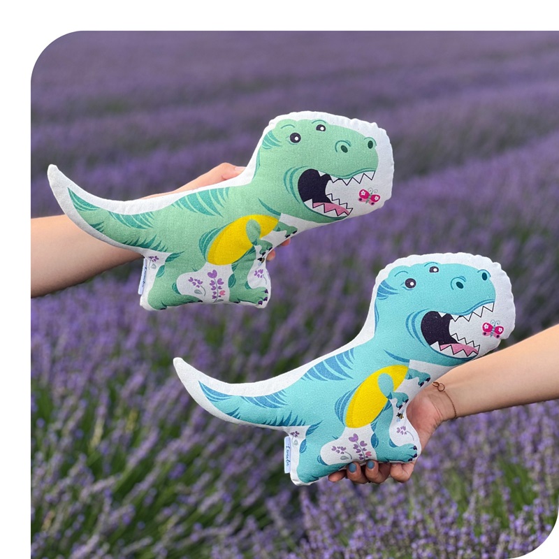 Lavandia Levandulový polštářek Levandosaurus tyrkysus