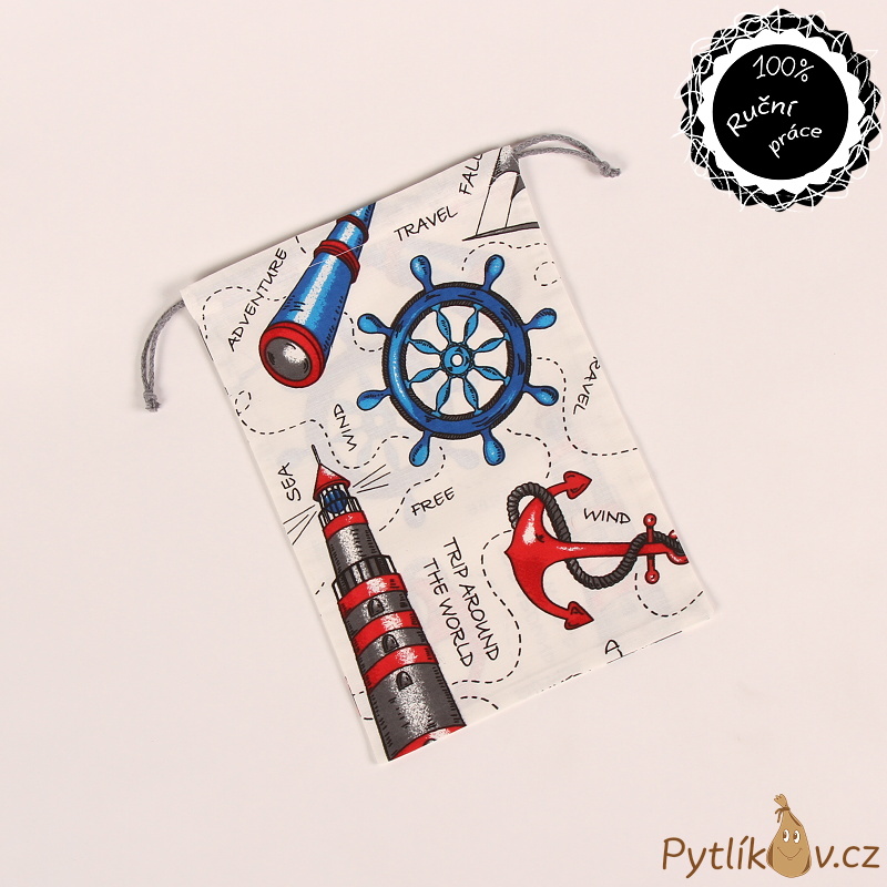 Námořní sada plátěných pytlíků 4 kusy