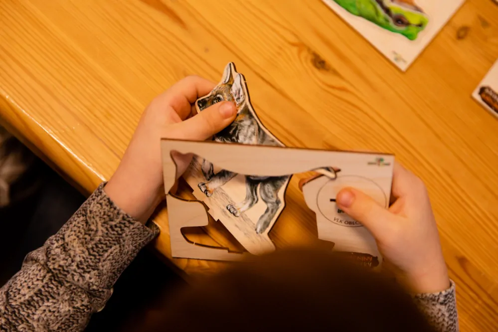 Lesní svět Vylomeniny se zvířátky S Tetřev