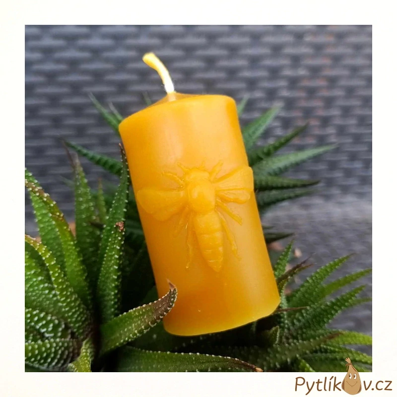 Svíčka včela 100% včelí vosk