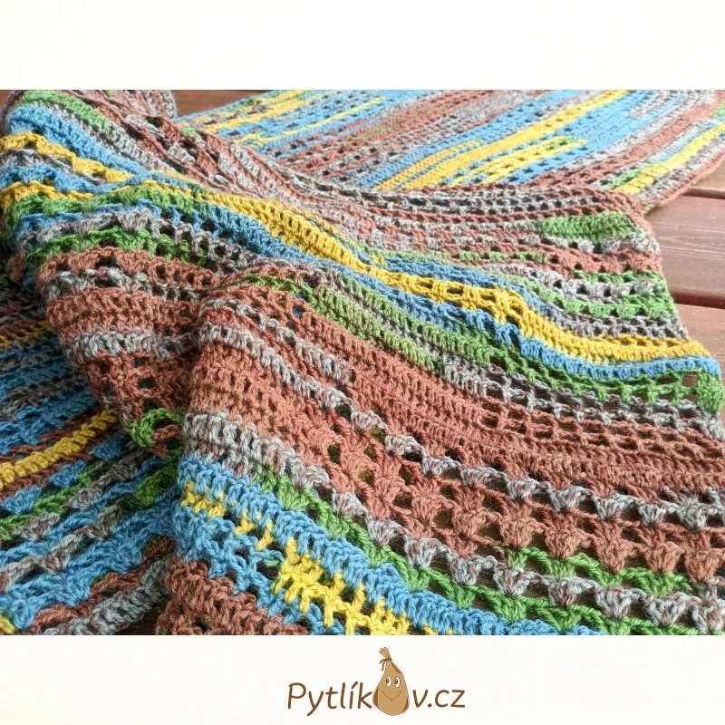 Život na há(č)ku + HÁČKOVANÝ ŠÁL od autorky - Jana Zwyrtek Hamplová