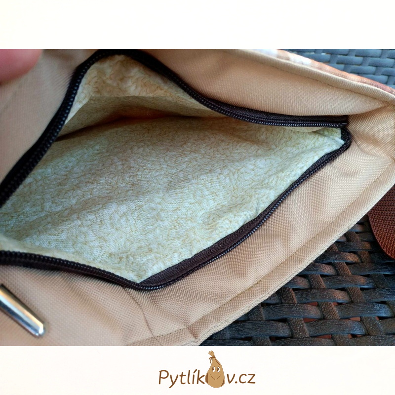 Crossbody kabelka 28 x 28 cm - veverka