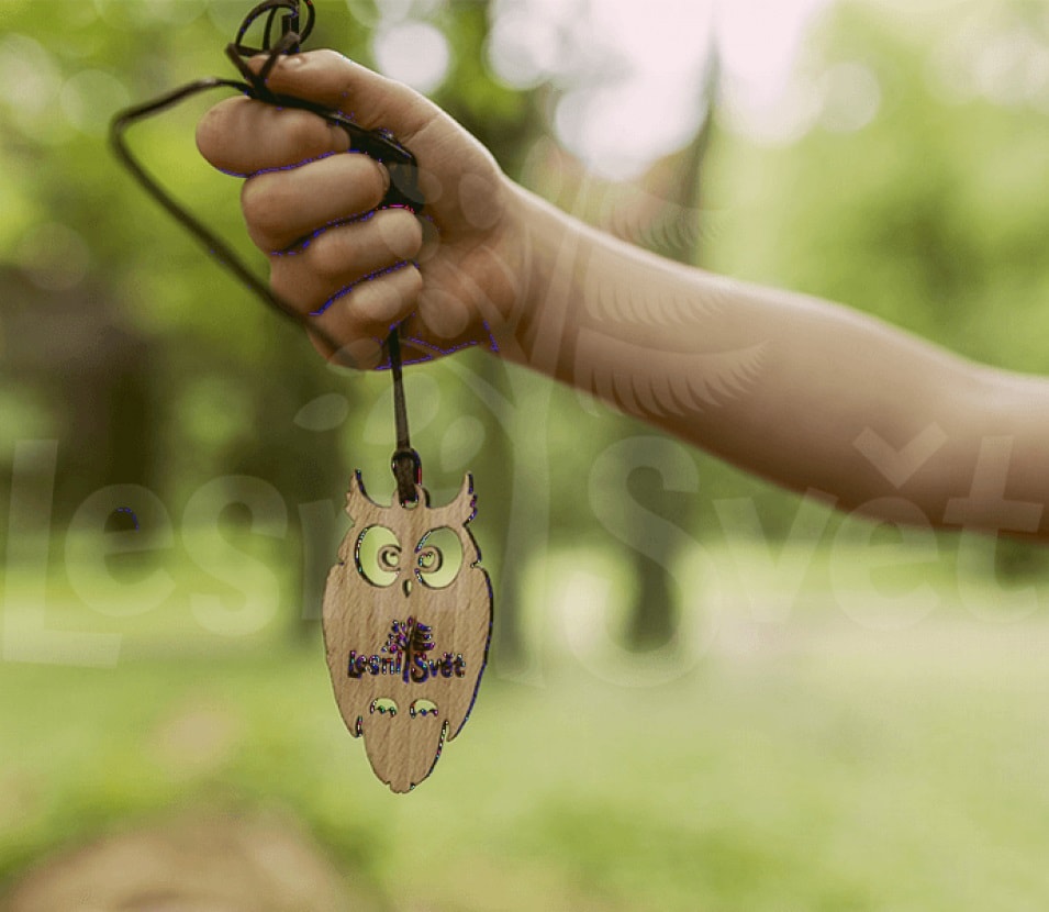 Lesní svět Přívěsek Sovička