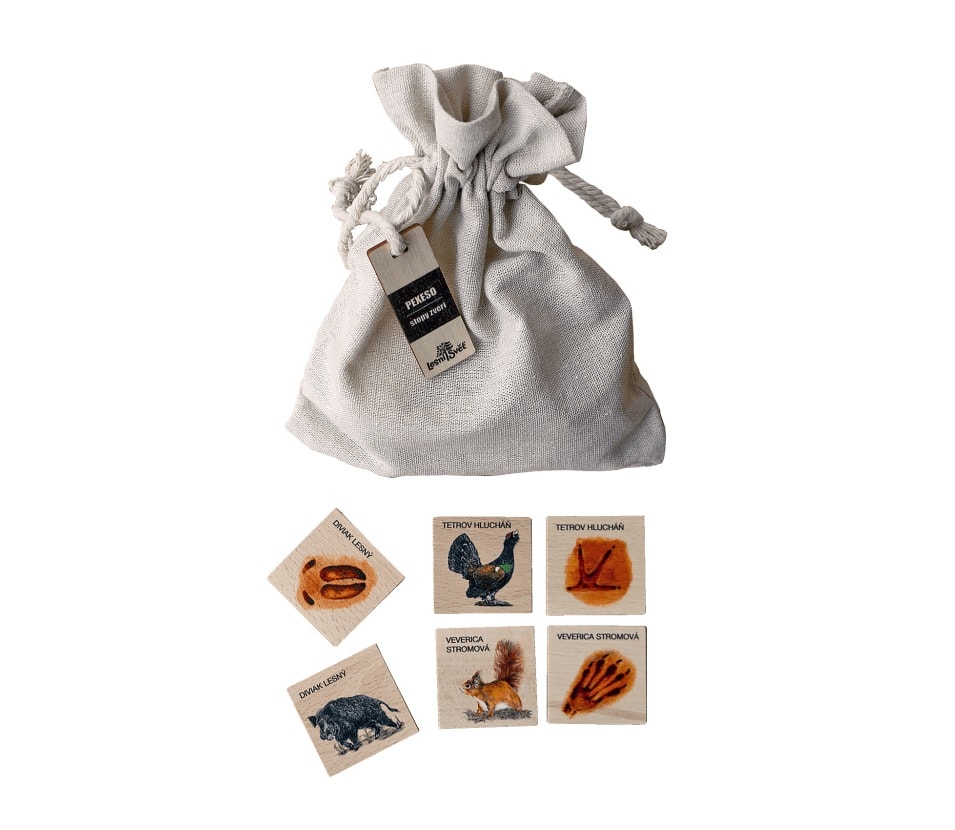 Lesní svět Pexeso Poznávací Malé Stopy zvěře